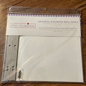 8" X 8" Top Loading Scrapbook Refill Pages